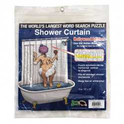 Word Search Puzzle Shower Curtain